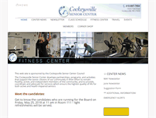 Tablet Screenshot of cockeysvilleseniorcenter.com